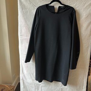 Black COS long sleeve shift dress